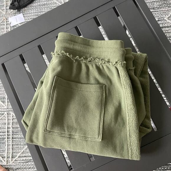 ATM Paneled Cotton Track Pants in Green. - Picture 7 of 8